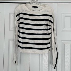 Black and White Striped Banana Republic Sweater